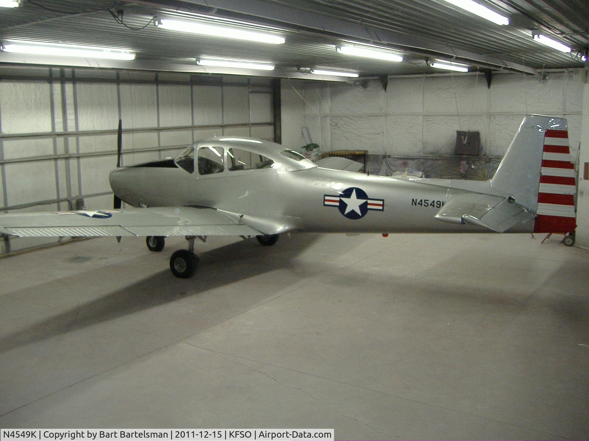 N4549K, 1948 Ryan Navion C/N NAV-4-1549, Repainted at Prestige in Highgate VT.