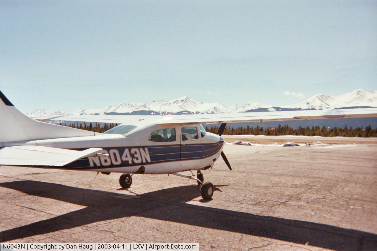 N6043N, Cessna 210M Centurion C/N 21062911, At Leadville Airport, Colorado, spring 2003