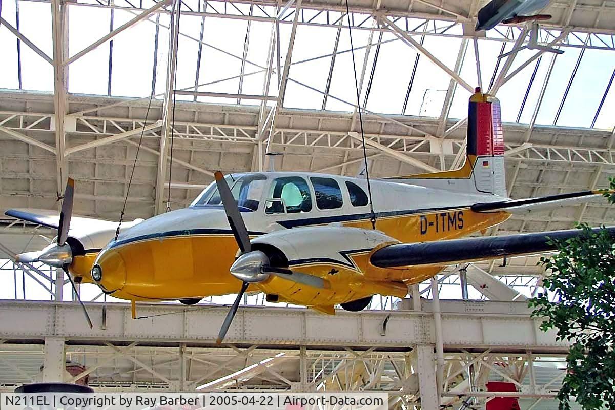 N211EL, 1957 Beech E50 Twin Bonanza C/N EH-56, Beech E50 Twin Bonanza [EH-56] Speyer~D 22/04/2005. Marked 