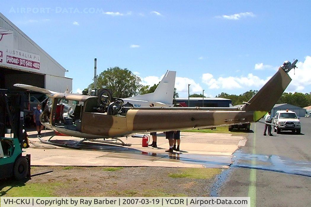 VH-CKU, 1975 Bell 205A-1 C/N 30176, Bell 205A-1 [30176] Caloundra~VH 19/03/2007. Undergoing major overhaul after arriving from Oman.