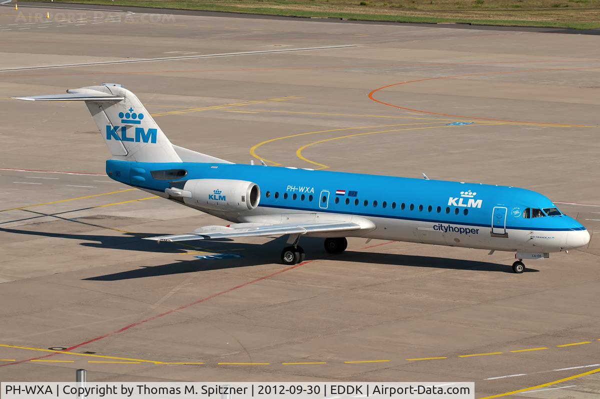 PH-WXA, 1996 Fokker 70 (F-28-0070) C/N 11570, KLM Cityhopper PH-WXA