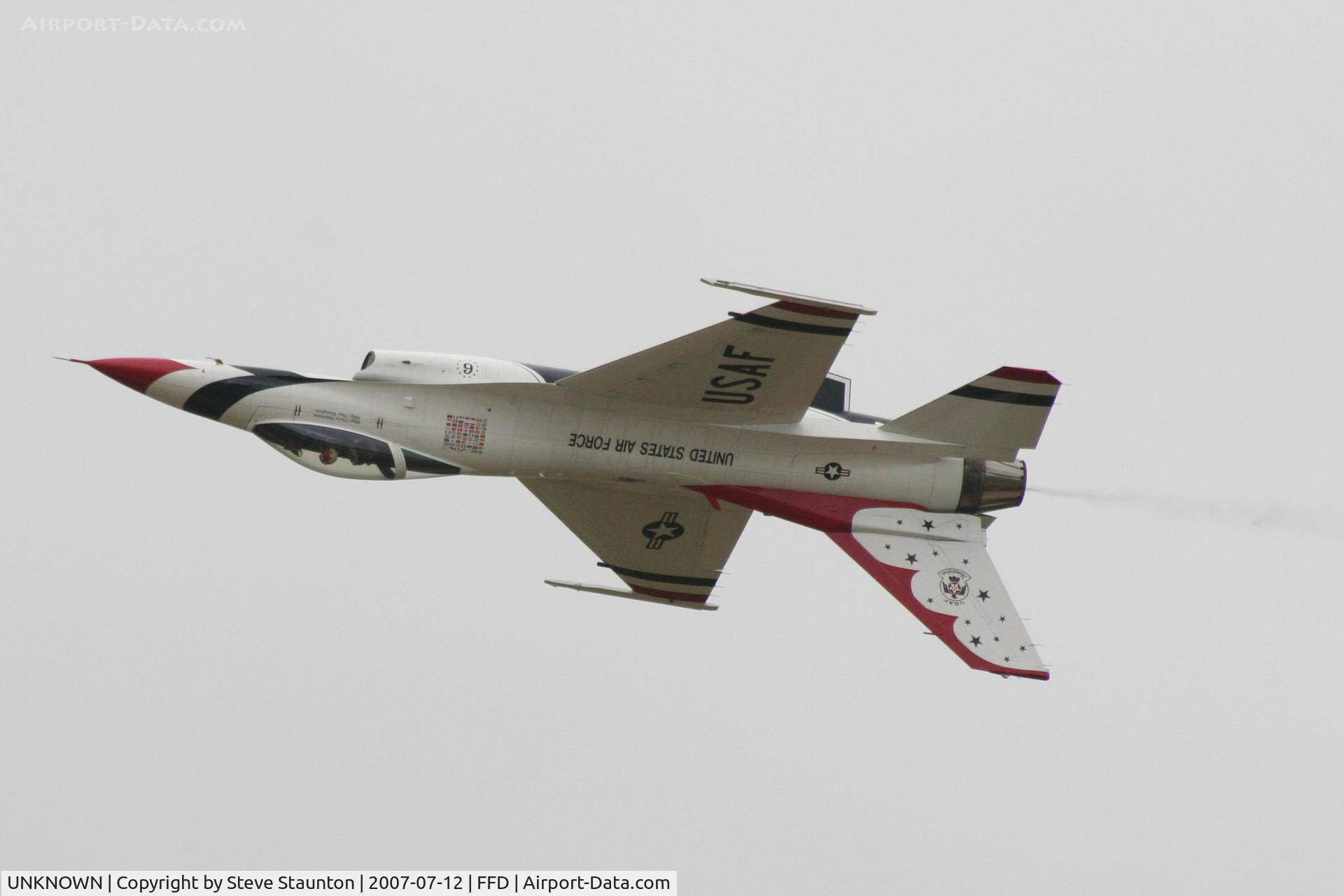 UNKNOWN, General Dynamics F-16C Fighting Falcon C/N Unknown, Thunderbirds practice at Royal International Air Tattoo 2007