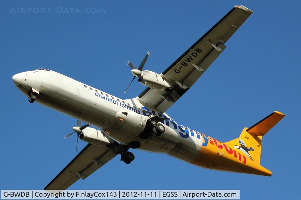 G-BWDB, 1995 ATR 72-202 C/N 449, Aurigny ATR 72-200 at London Stansted