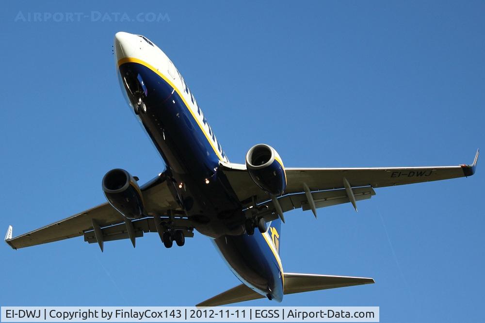 EI-DWJ, 2007 Boeing 737-8AS C/N 36077, Ryanair Boeing 737-800 at London Stansted