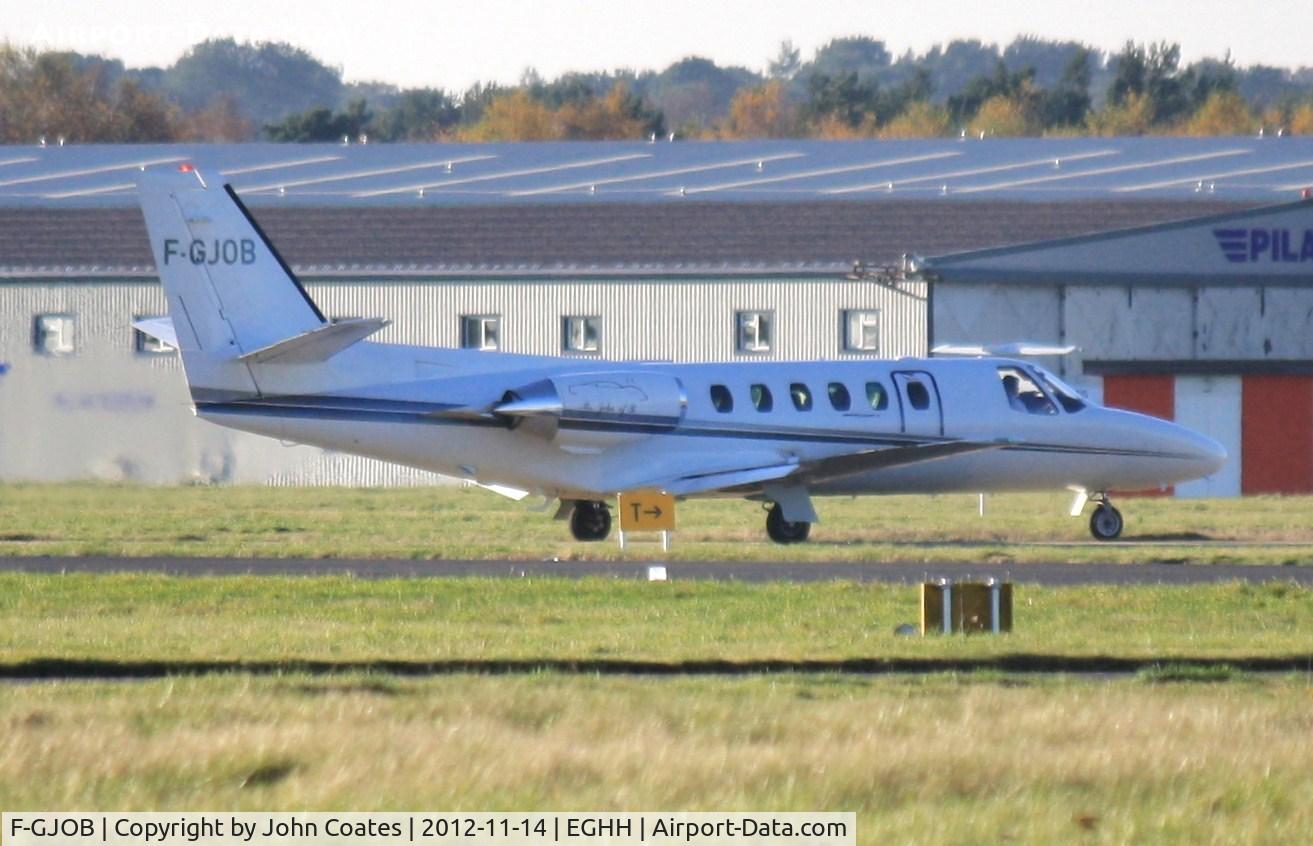 F-GJOB, 1980 Cessna 551 Citation II SP C/N 551-0174, Long shot of its arrival.