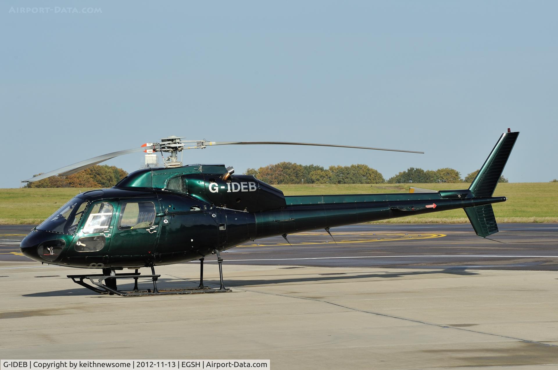 G-IDEB, 1982 Aerospatiale AS-355F-1 Twin Ecureuil C/N 5192, Metalic paint and too much sun ?