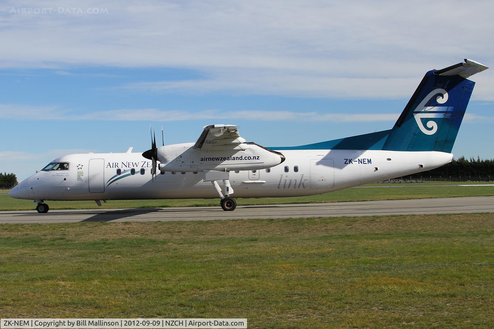 ZK-NEM, 2006 De Havilland Canada DHC-8-311 Dash 8 C/N 630, taxi to 29