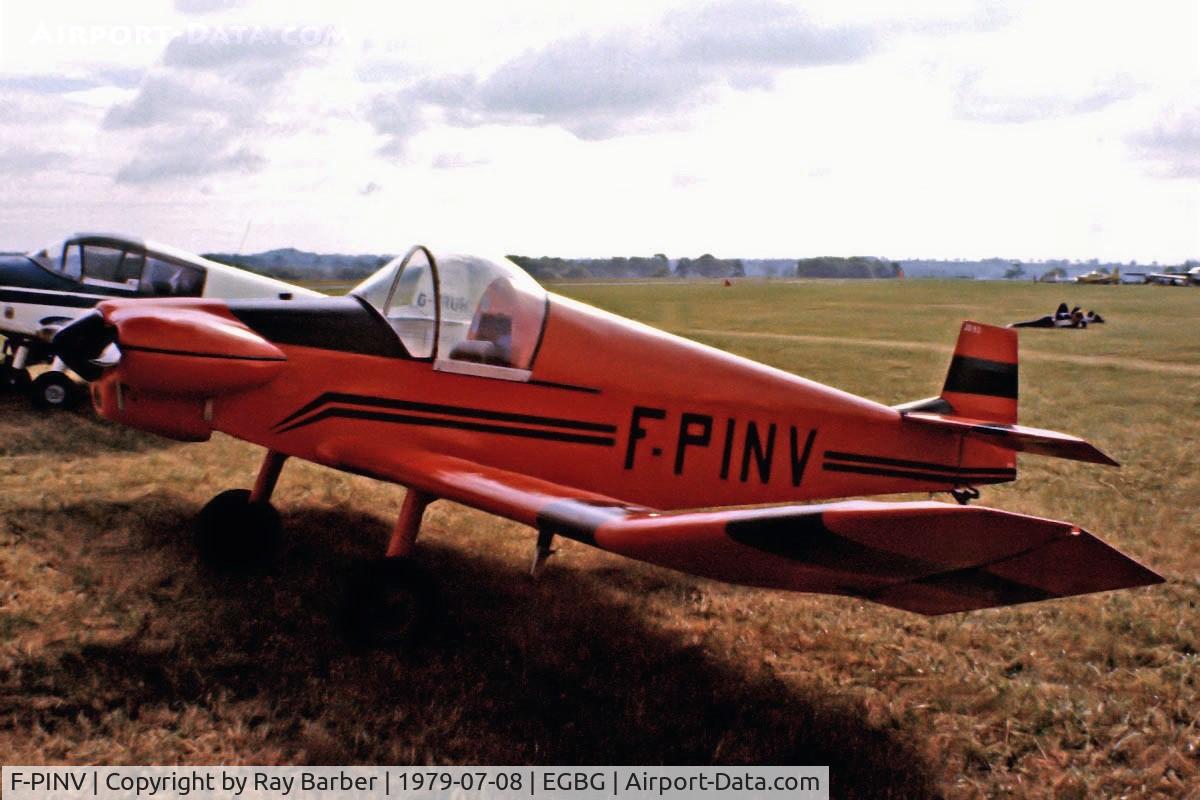 F-PINV, Jodel D-92 Bebe C/N 391, Jodel D.92 Bebe [391] Leicester~G 08/07/1979. Image taken from a slide.