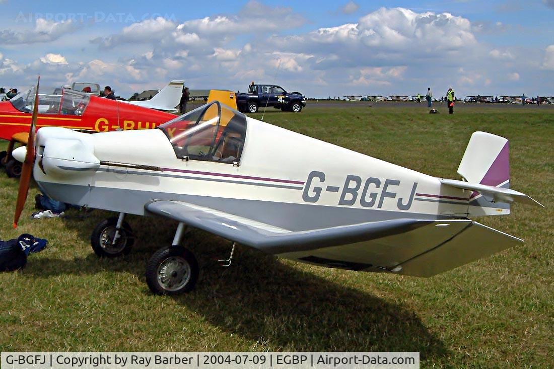 G-BGFJ, 1982 Jodel D-9 Bebe C/N PFA 1324, Jodel D.9 Bebe [PFA 1324] Kemble~G 09/07/2004