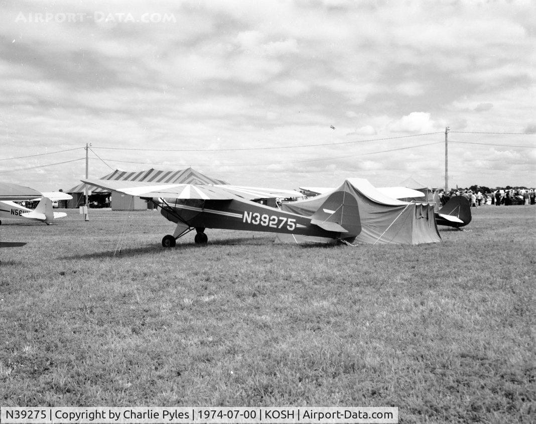N39275, 1945 Taylorcraft BC12-D C/N 6529, Shot at Oshkosh Air Show 1974