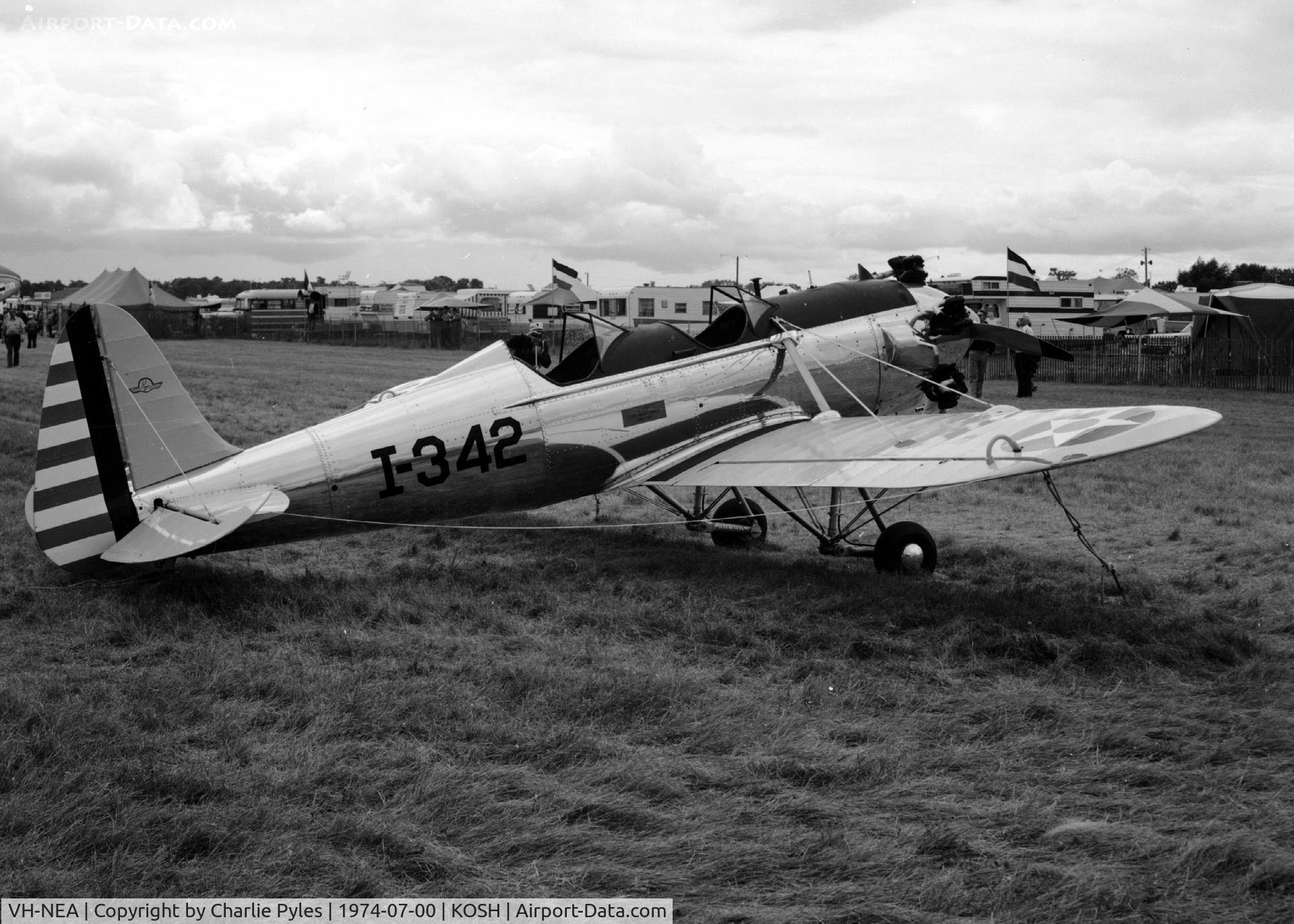 VH-NEA, 1941 Ryan PT-22C Recruit (ST3KR) C/N 1590, This aircraft I'm sure had a US Reg. when I shot the picture, but I wasn't careful to show the N Number. All PT-22C had the Kinner R-540-3 Radial engine.