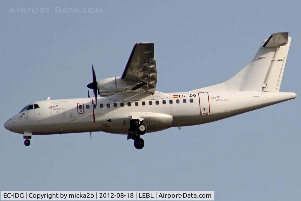 EC-IDG, 1985 ATR 42-320 C/N 003, Landing