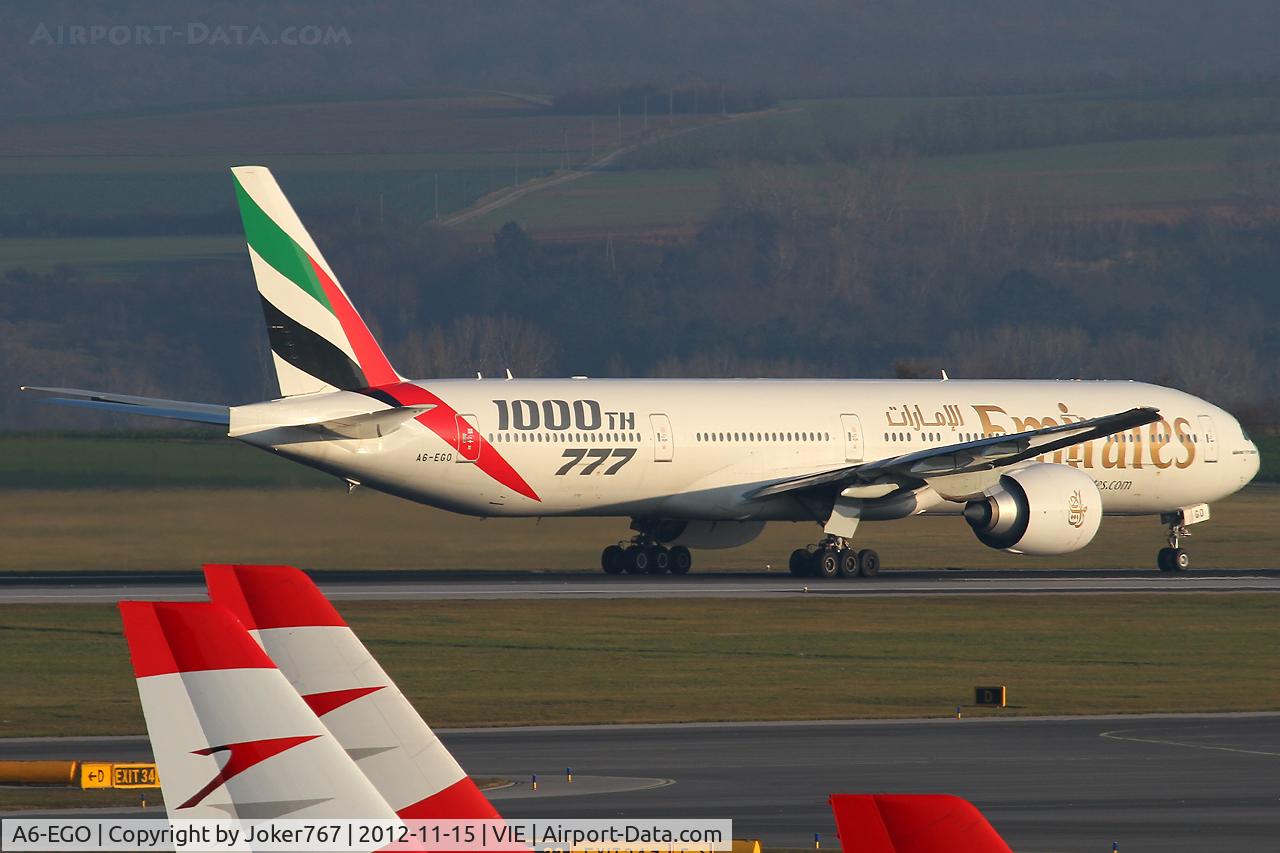 A6-EGO, 2012 Boeing 777-31H/ER C/N 35598, Emirates