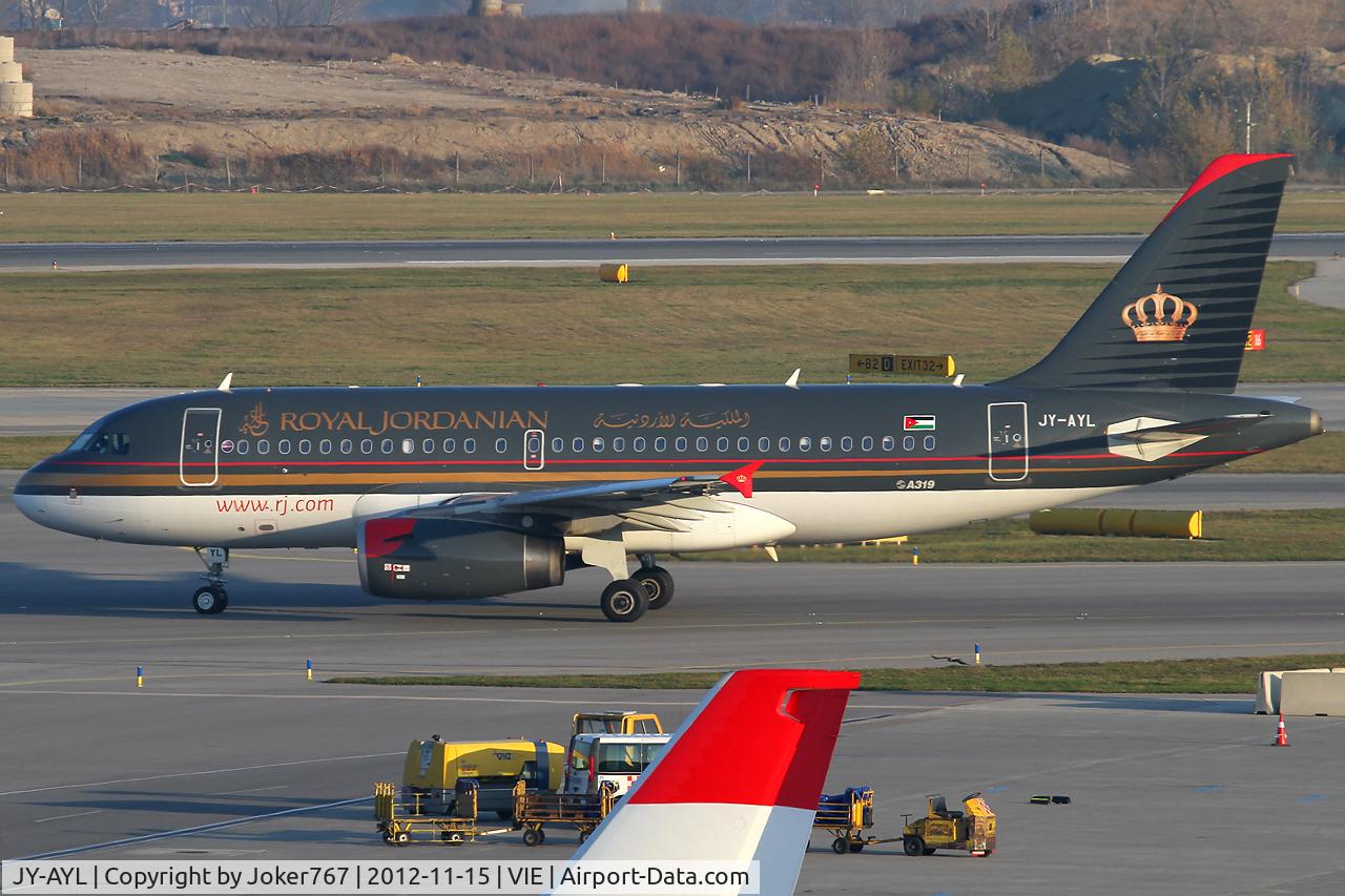 JY-AYL, 2008 Airbus A319-132 C/N 3428, Royal Jordanian Airlines