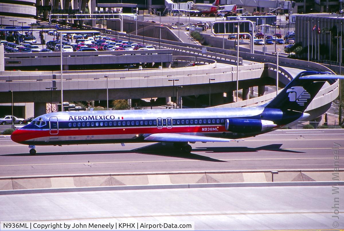 N936ML, 1970 Douglas DC-9-31 C/N 47501, March 1999 - AeroMexico was the last operator of this DC-9, which was w/o in a landing accident in Oct. 2000.