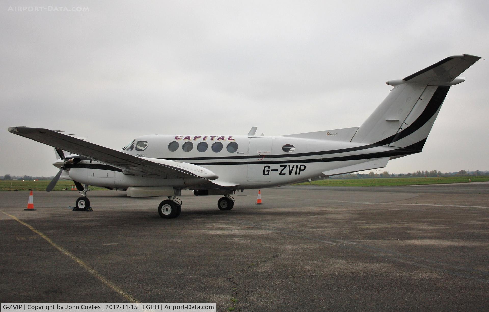 G-ZVIP, 1975 Beech 200 Super King Air C/N BB-108, At Sigs after arriving on an Ambulance flight