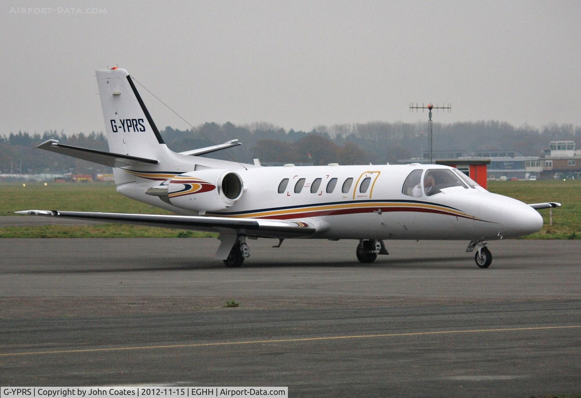 G-YPRS, 2000 Cessna 550 Citation Bravo C/N 550-0935, About to undertake some training.