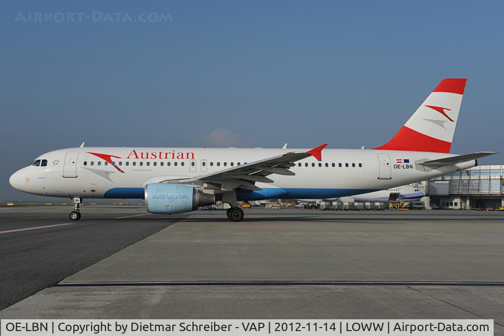 OE-LBN, 1997 Airbus A320-214 C/N 768, Airbus A320 Austrian Airlines with operated by Tyrolean Airways sticker
