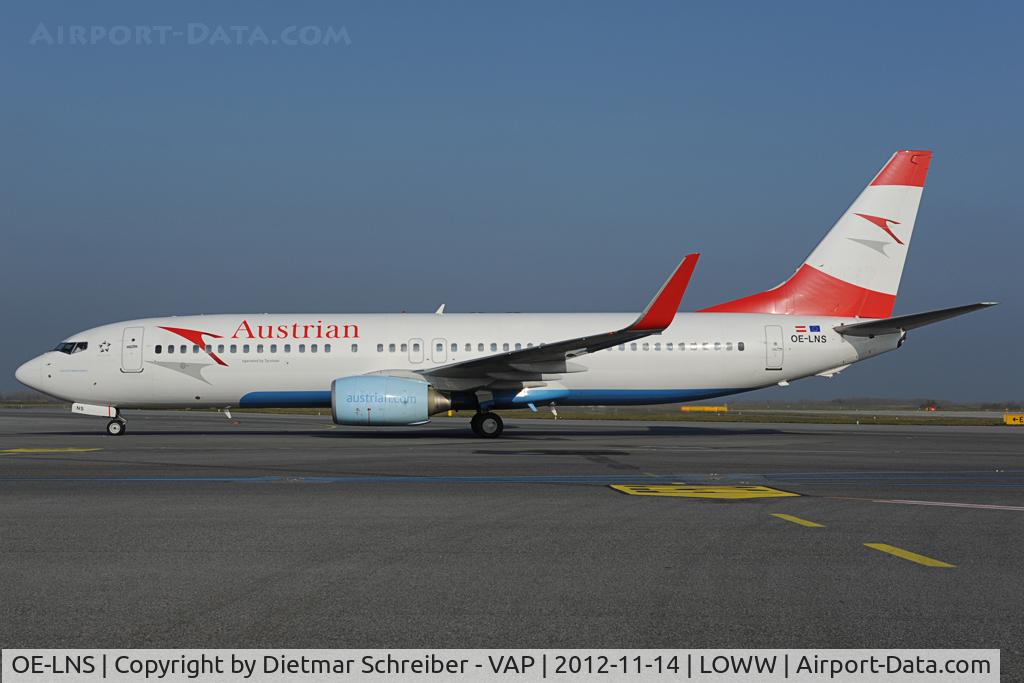 OE-LNS, 2005 Boeing 737-8Z9 C/N 34262, Boeing 737-800 Austrian Airlines with operated by Tyrolean Airways sticker