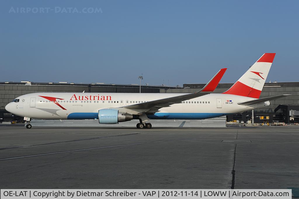 OE-LAT, 1991 Boeing 767-31A C/N 25273, Boeing 767-300 Austrian Airlines with operated by Tyrolean Airways sticker