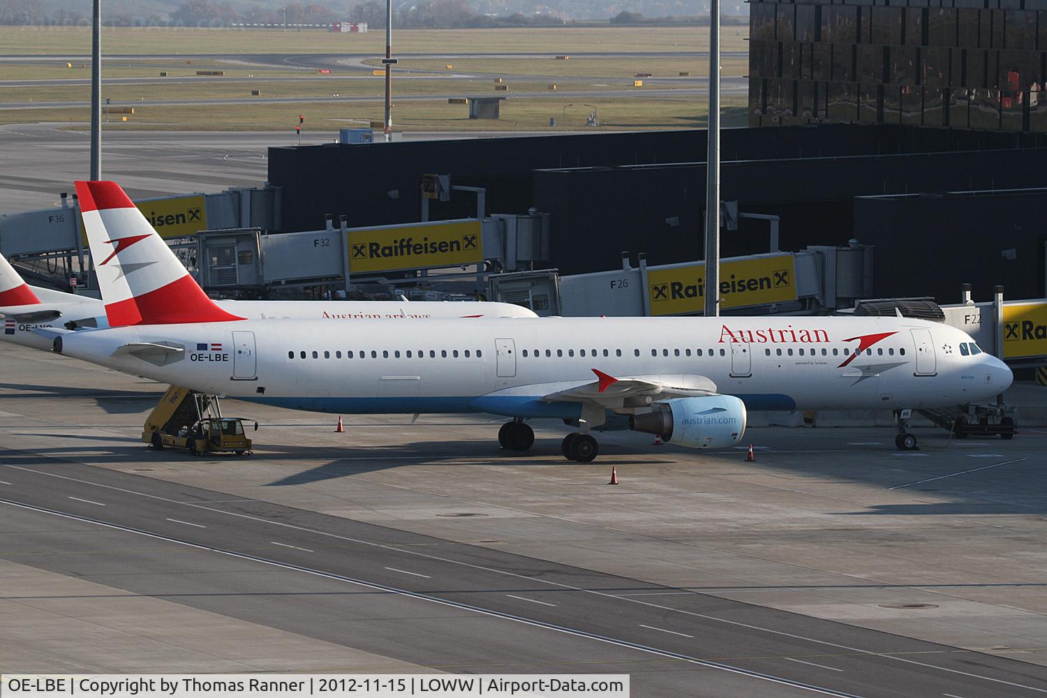 OE-LBE, 1998 Airbus A321-211 C/N 935, Austrian Airlines Airbus A321