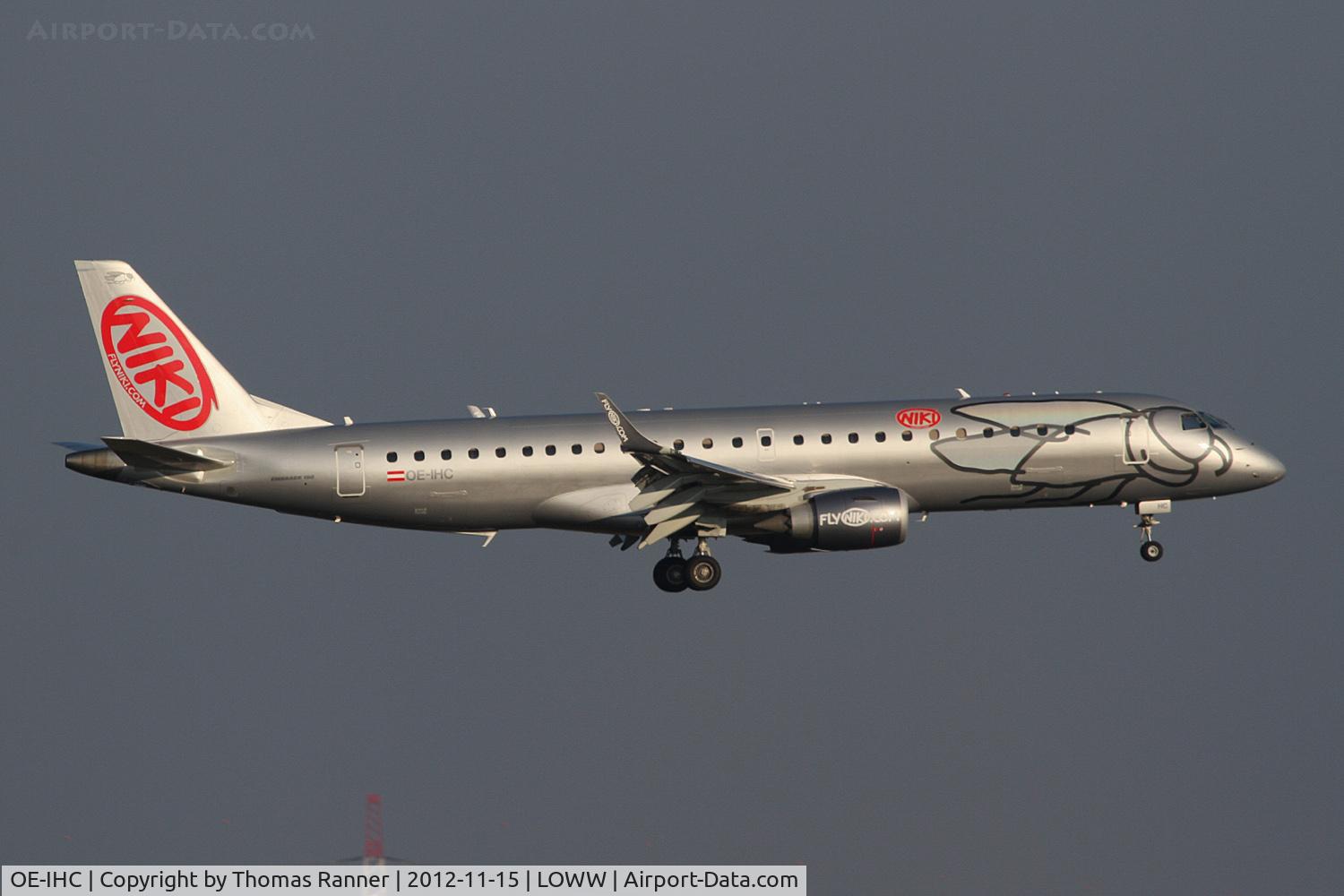 OE-IHC, 2010 Embraer 190LR (ERJ-190-100LR) C/N 19000349, Niki Embraer 190