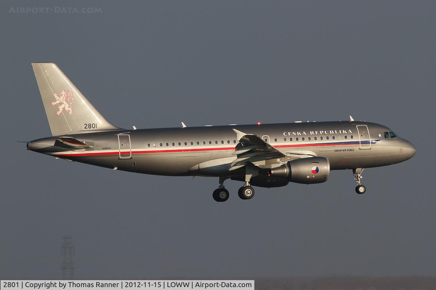 2801, 2007 Airbus ACJ319 (A319-115/CJ) C/N 2801, Czech Air Force Airbus A319