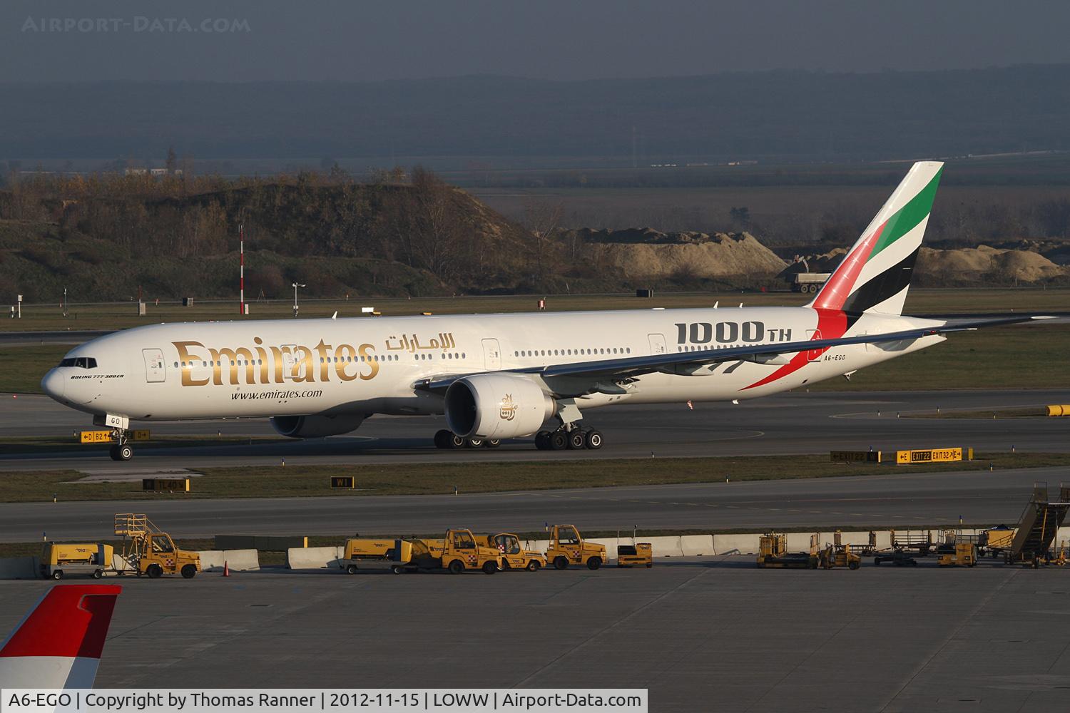 A6-EGO, 2012 Boeing 777-31H/ER C/N 35598, Emirates Boeing 777
