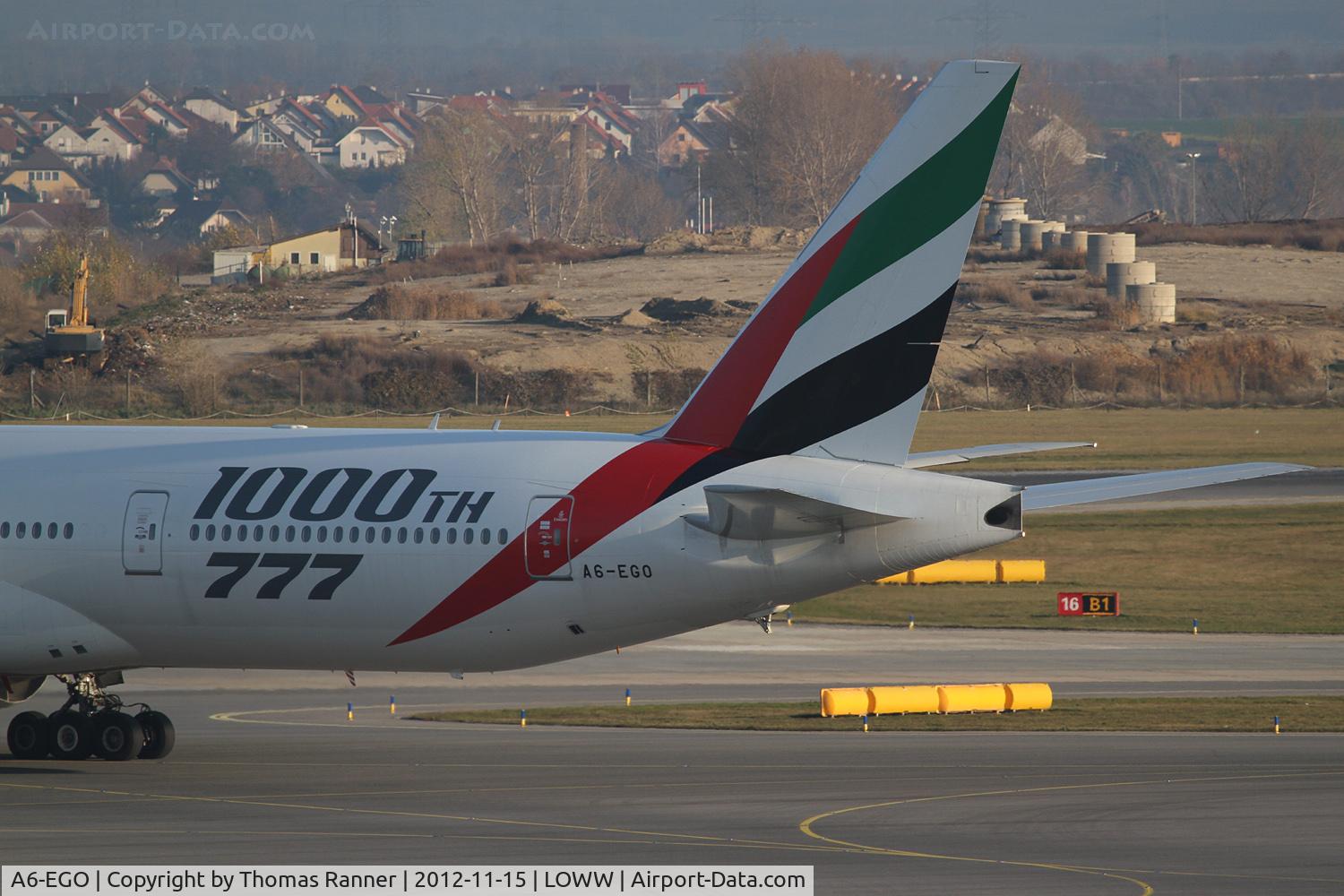 A6-EGO, 2012 Boeing 777-31H/ER C/N 35598, Emirates Boeing 777