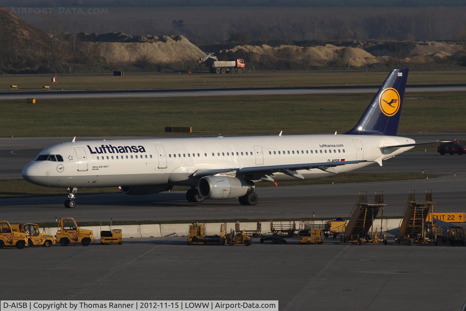 D-AISB, 1999 Airbus A321-231 C/N 1080, Lufthansa Airbus A321