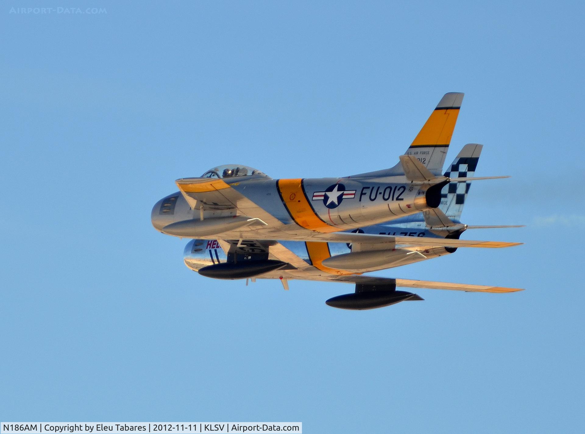 N186AM, 1952 North American F-86F Sabre C/N 191-708, Taken at the Aviation Nation 2012 at Nellis Air Force Base, Nevada.