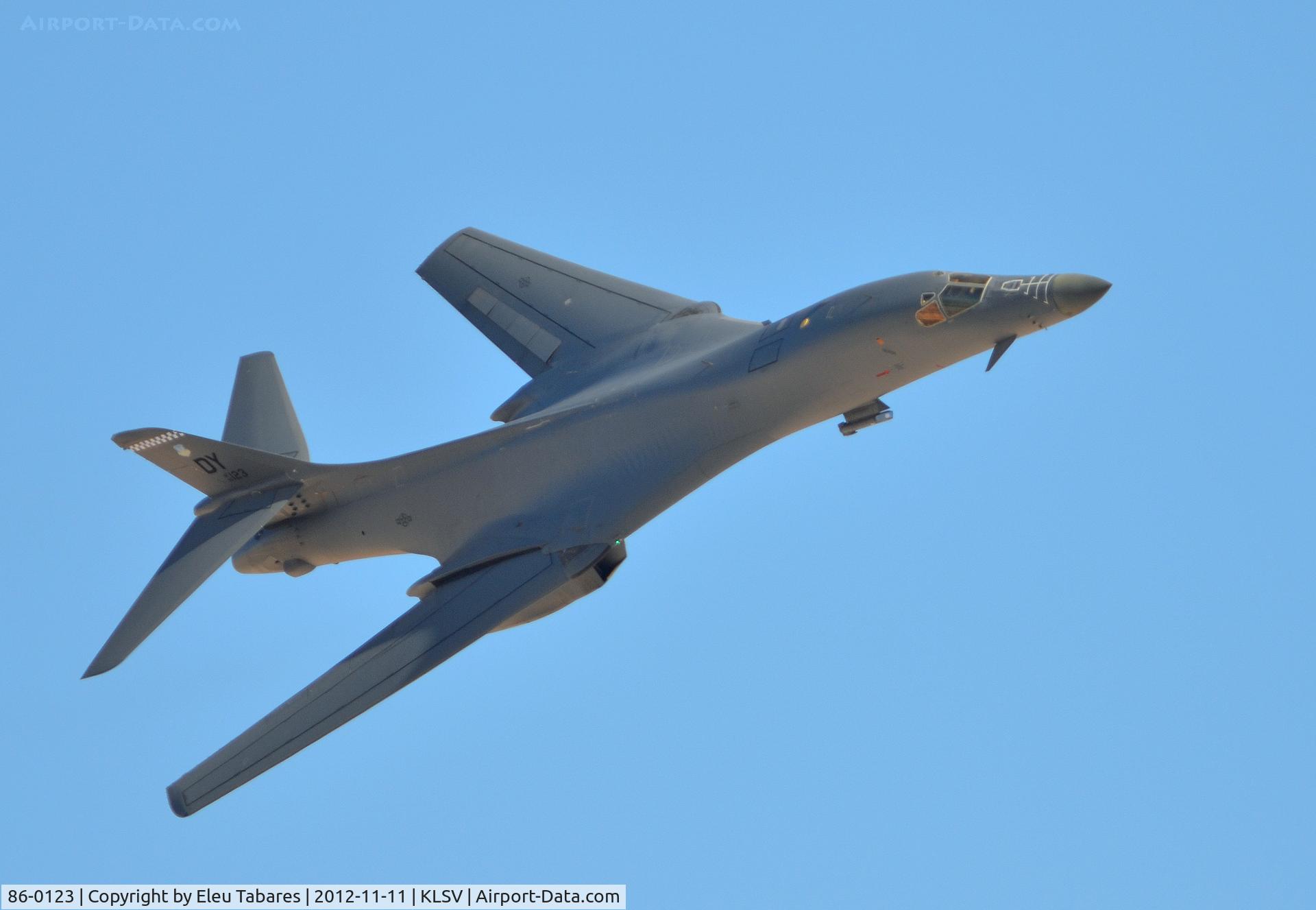 86-0123, 1986 Rockwell B-1B Lancer C/N 83, Taken during Aviation Nation 2012 at Nellis Air Force Base, Nevada.