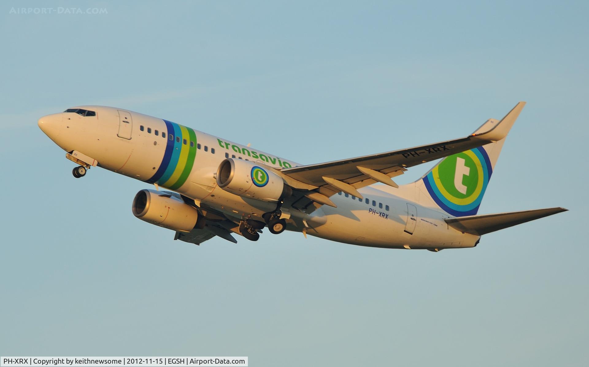 PH-XRX, 2003 Boeing 737-7K2 C/N 33464, Leaping into the evening sun !
