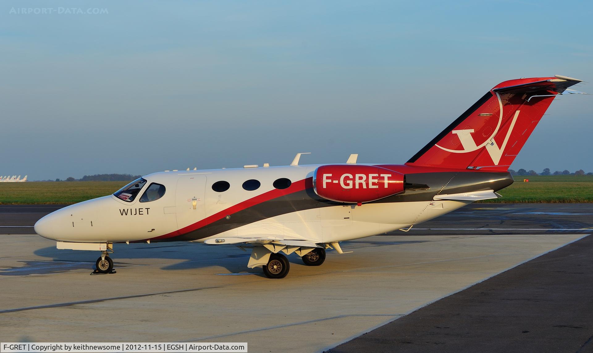 F-GRET, 2008 Cessna 510 Citation Mustang Citation Mustang C/N 510-0141, A very welcome visitor from France.