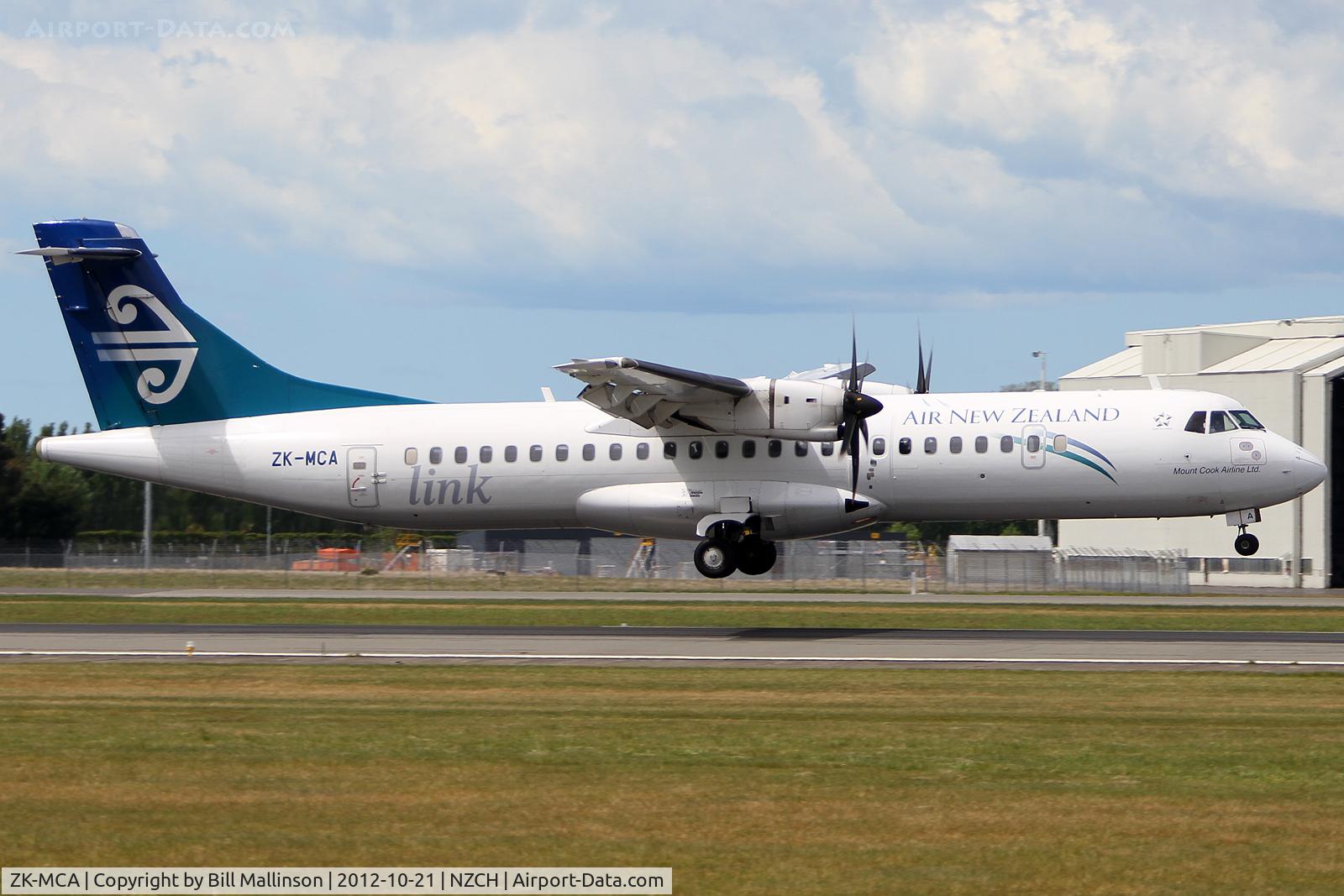 ZK-MCA, 1999 ATR 72-212A C/N 597, final to 20