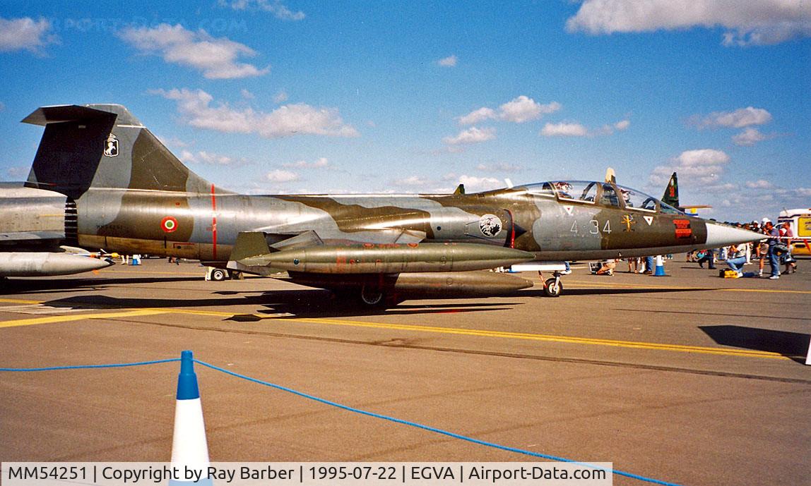 MM54251, Lockheed TF-104G Starfighter C/N 583H-5202, Lockheed TF-104G-M Starfighter [583H-5202] RAF Fairford~G 22/07/1995
