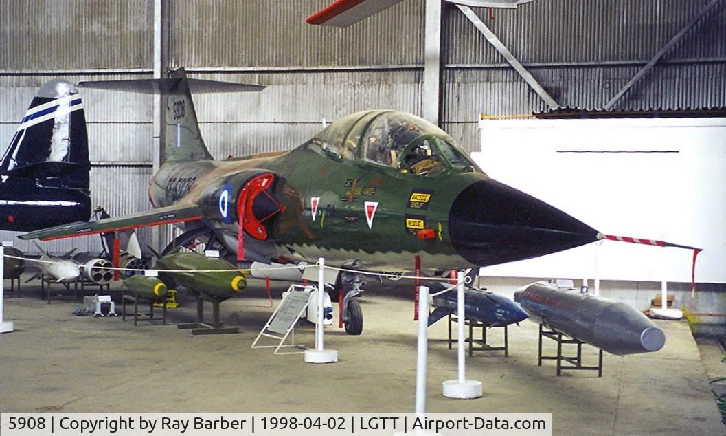5908, Lockheed TF-104G Starfighter C/N 583D-5908, Lockheed TF-104G Starfighter [583F-5908] Dekelia~SX 02/04/1998