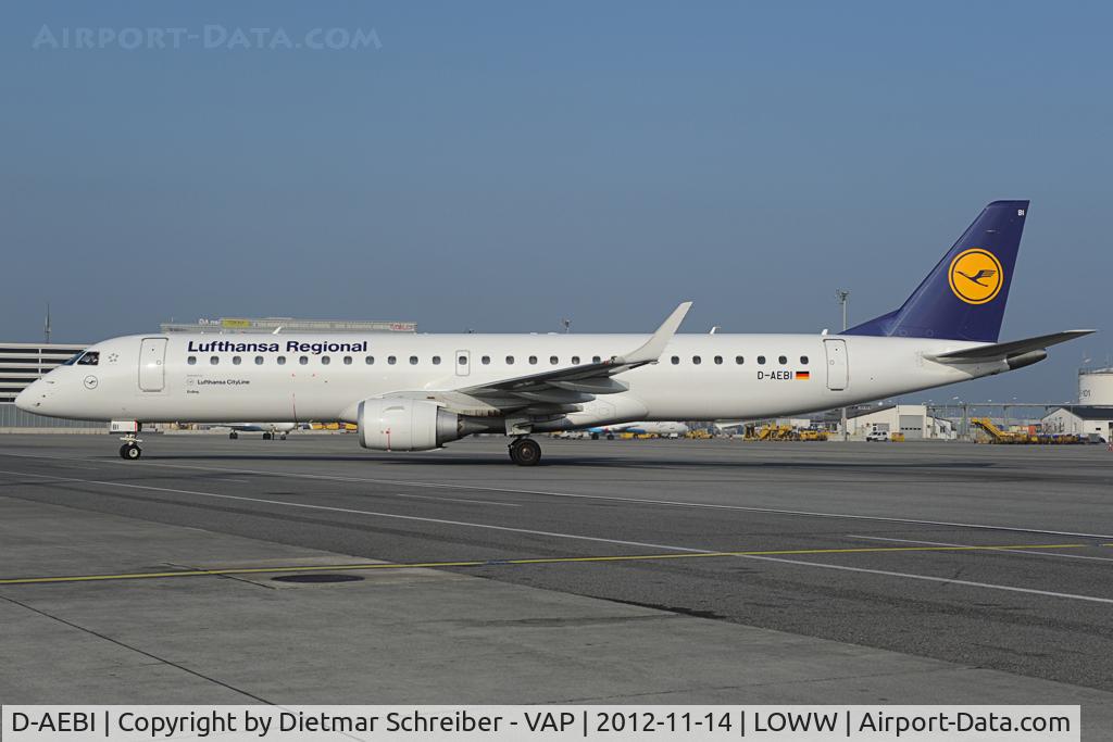 D-AEBI, 2011 Embraer 195LR (ERJ-190-200LR) C/N 19000464, Lufthansa Reginal Embraer 195