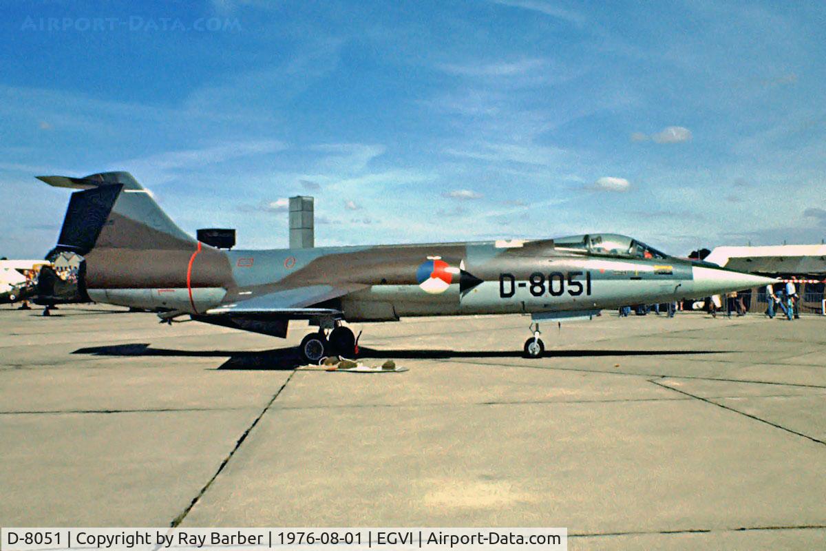 D-8051, Lockheed F-104G Starfighter C/N 683-8051, Lockheed F-104G Starfighter [683-8051] RAF Greenham Common~G 01/08/1976. Image taken from a slide.