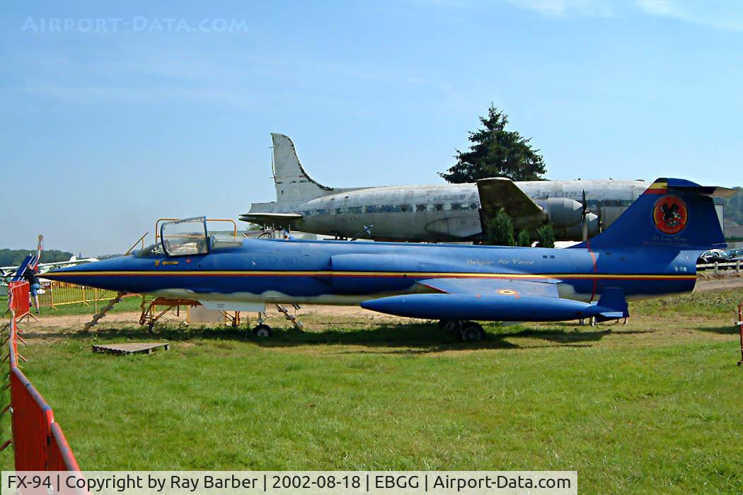 FX-94, Lockheed F-104G Starfighter C/N 683-9164, Lockheed F-104G Starfighter [683-9164] Overbolare~OO 18/08/2002. Has since been repainted and now displayed at Peer,Limburg~OO.