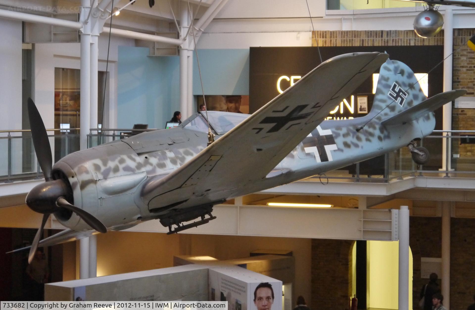 733682, 1944 Focke-Wulf Fw-190A-8 C/N 733682, On display at the Imperial War Museum London.