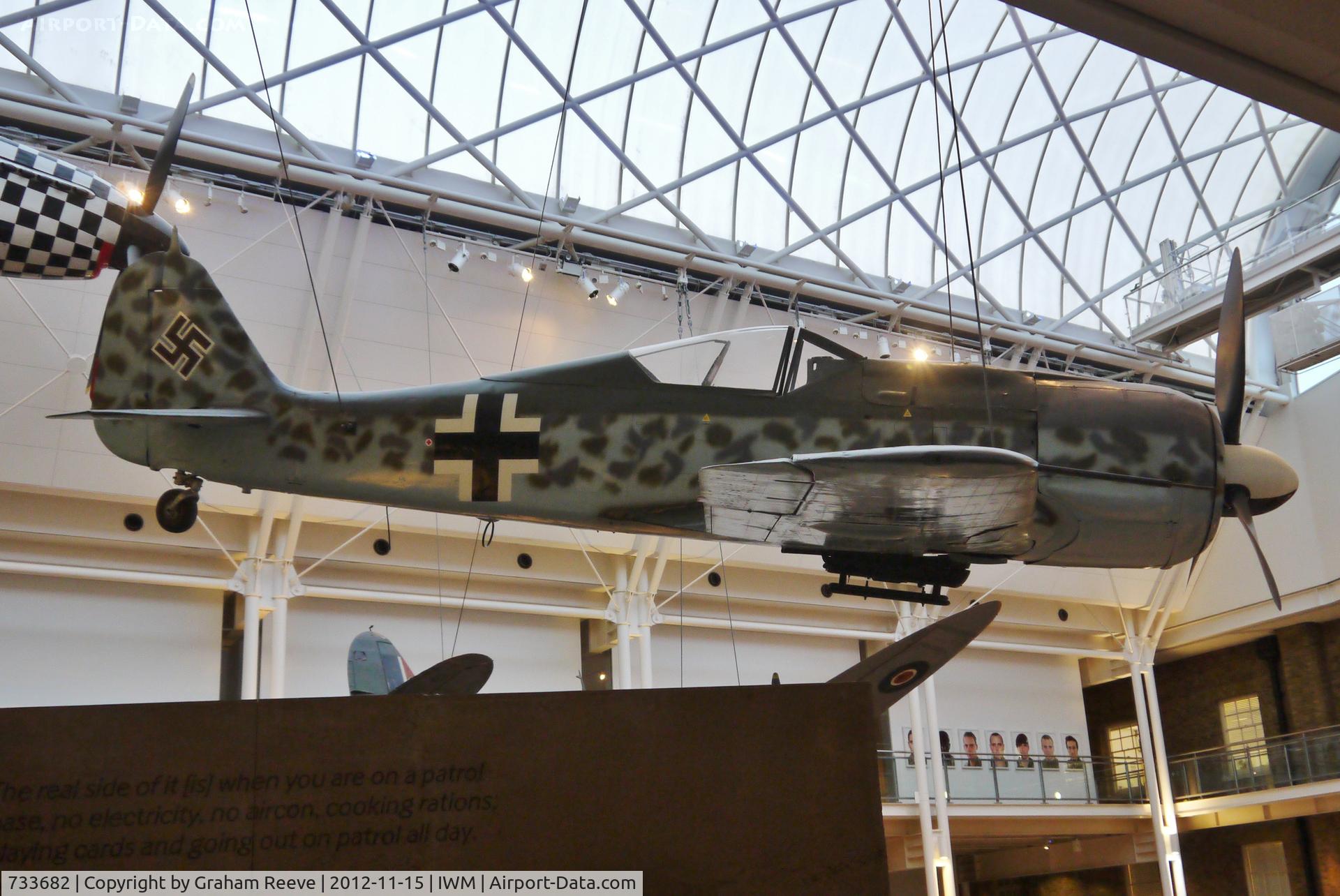 733682, 1944 Focke-Wulf Fw-190A-8 C/N 733682, On display at the Imperial War Museum London.