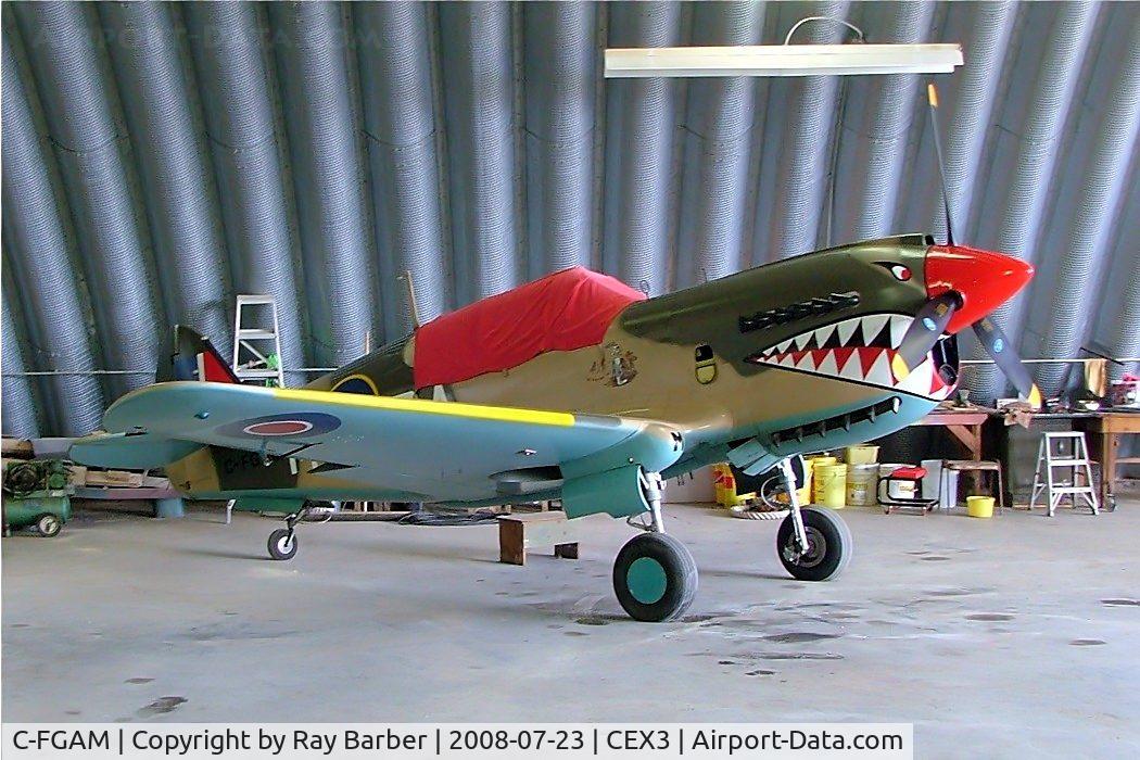 C-FGAM, 1987 Curtiss P-40 Kittyhawk 2/3 Scale Replica C/N RFG 02, Loehle P-40 Kittyhawk 2/3 scale [RFG-02] Wetaskiwin~C 23/07/2008