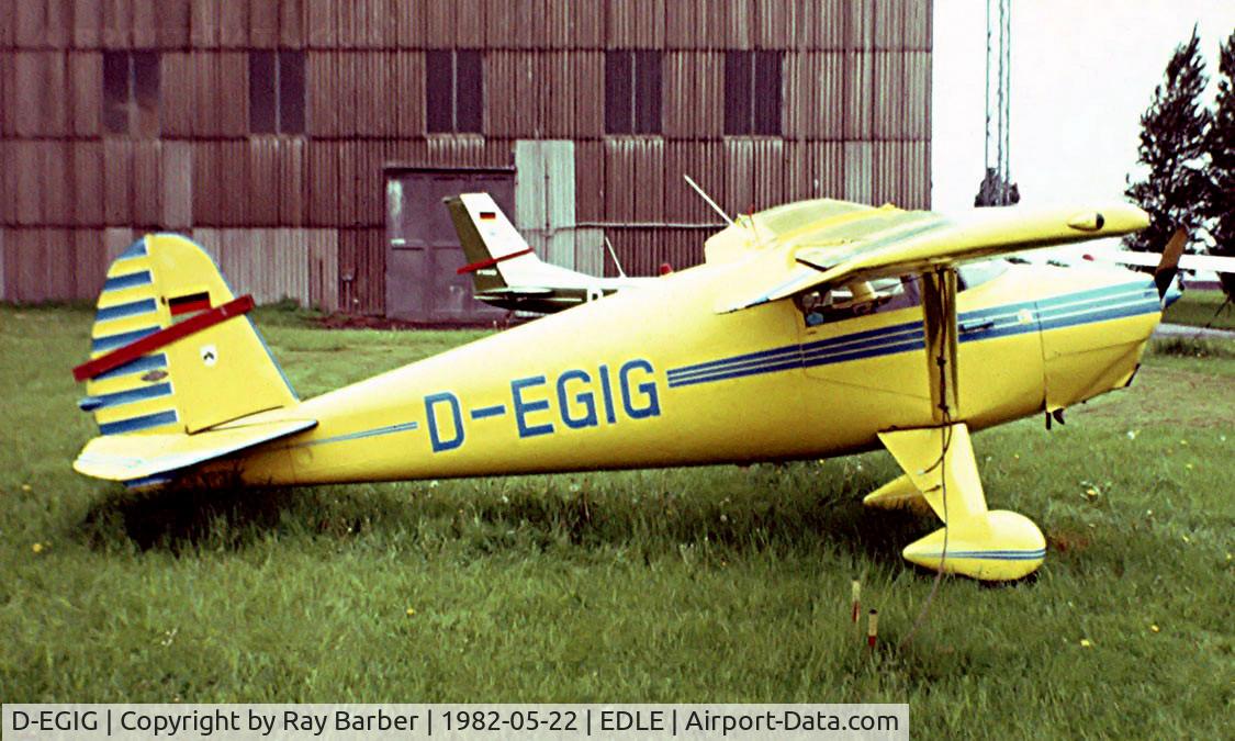 D-EGIG, 1946 Luscombe 8F Silvaire C/N 4252, Luscombe 8A Silvaire [4252] Essen~D 22/05/1982