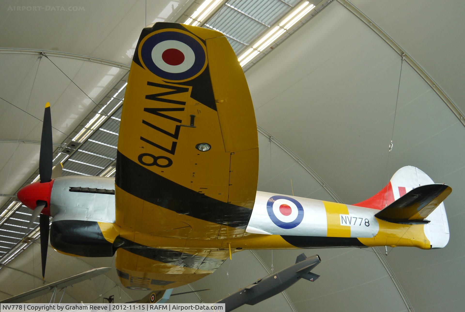 NV778, Hawker Tempest TT.5 C/N Not found NV778, On display at the Royal Air Force Museum, Hendon.