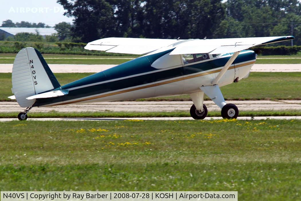 N40VS, 1940 Luscombe 8A C/N 1306, Luscombe 8A Silvaire [1306] Oshkosh~N 28/07/2008