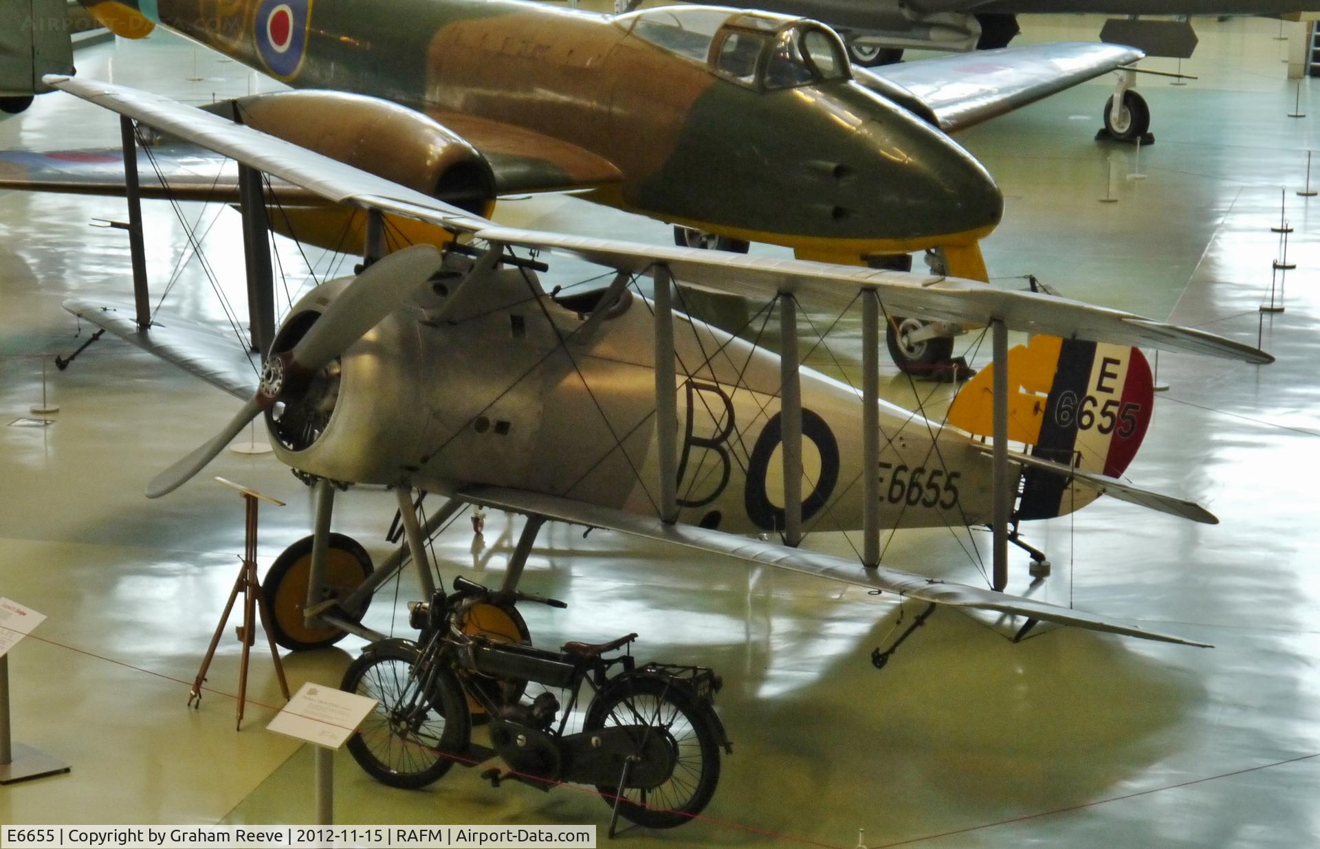 E6655, Sopwith Snipe 7F.1 Replica C/N Not found E6655, On display at the Royal Air Force Museum, Hendon.