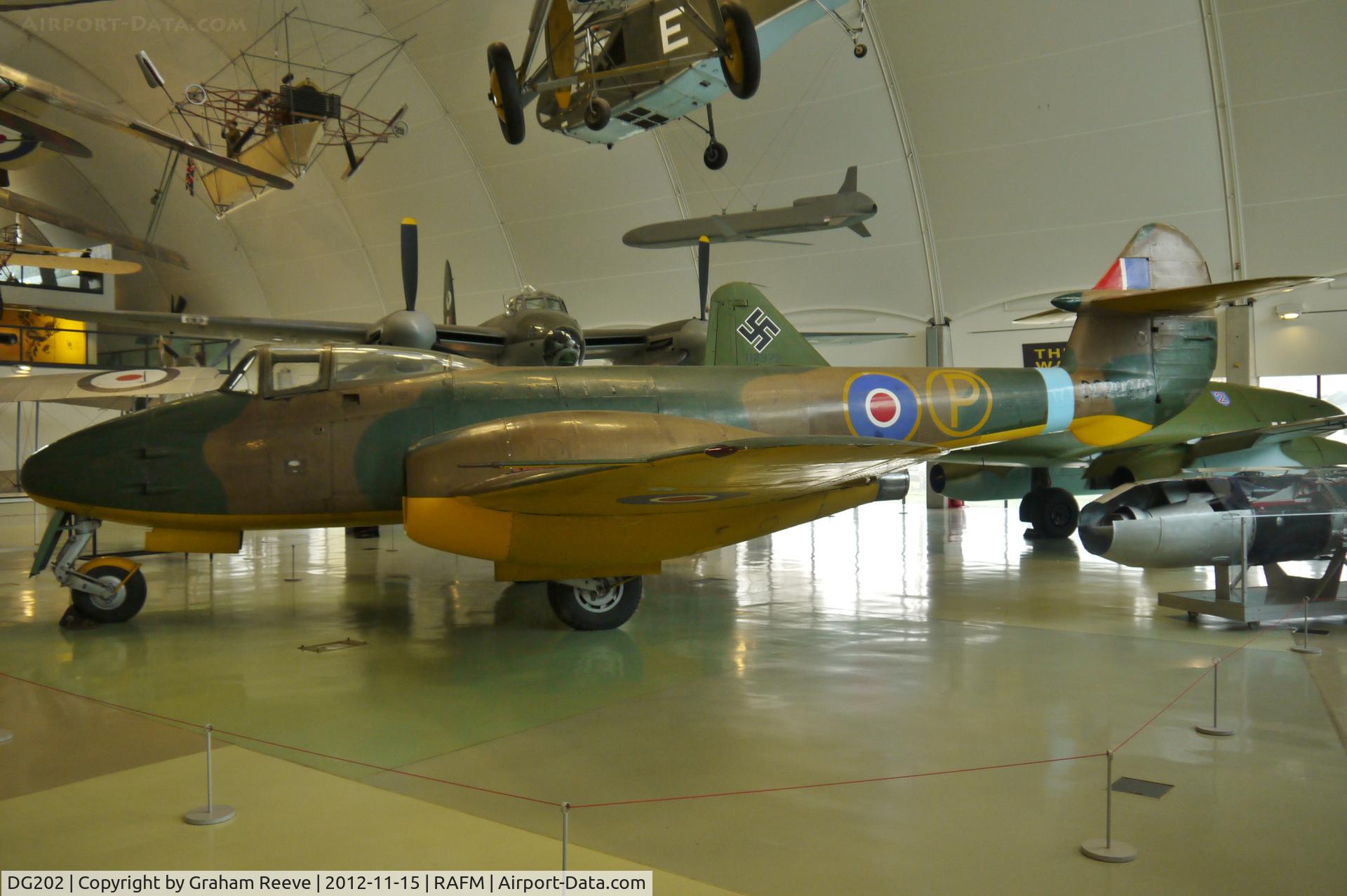 DG202, Gloster Meteor F.9/40 C/N Not found DG202, On display at the Royal Air Force Museum, Hendon.