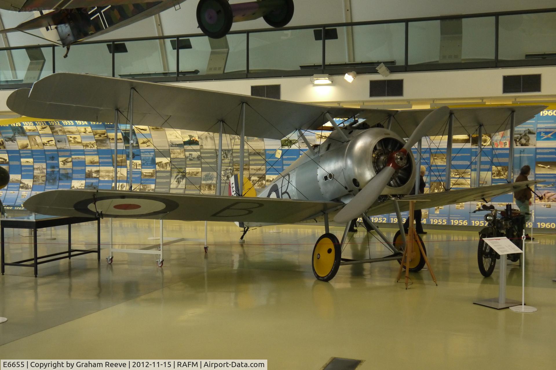 E6655, Sopwith Snipe 7F.1 Replica C/N Not found E6655, On display at the Royal Air Force Museum, Hendon.