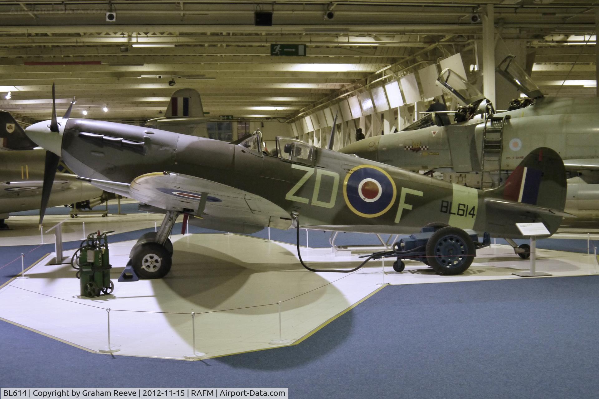 BL614, 1941 Supermarine 349 Spitfire F.Vb C/N CBAF.1646, On display at the Royal Air Force Museum, Hendon.